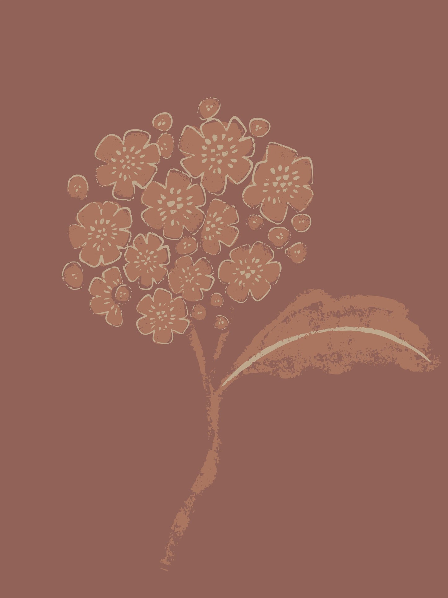 Mocha blossom - Poster / Art Print