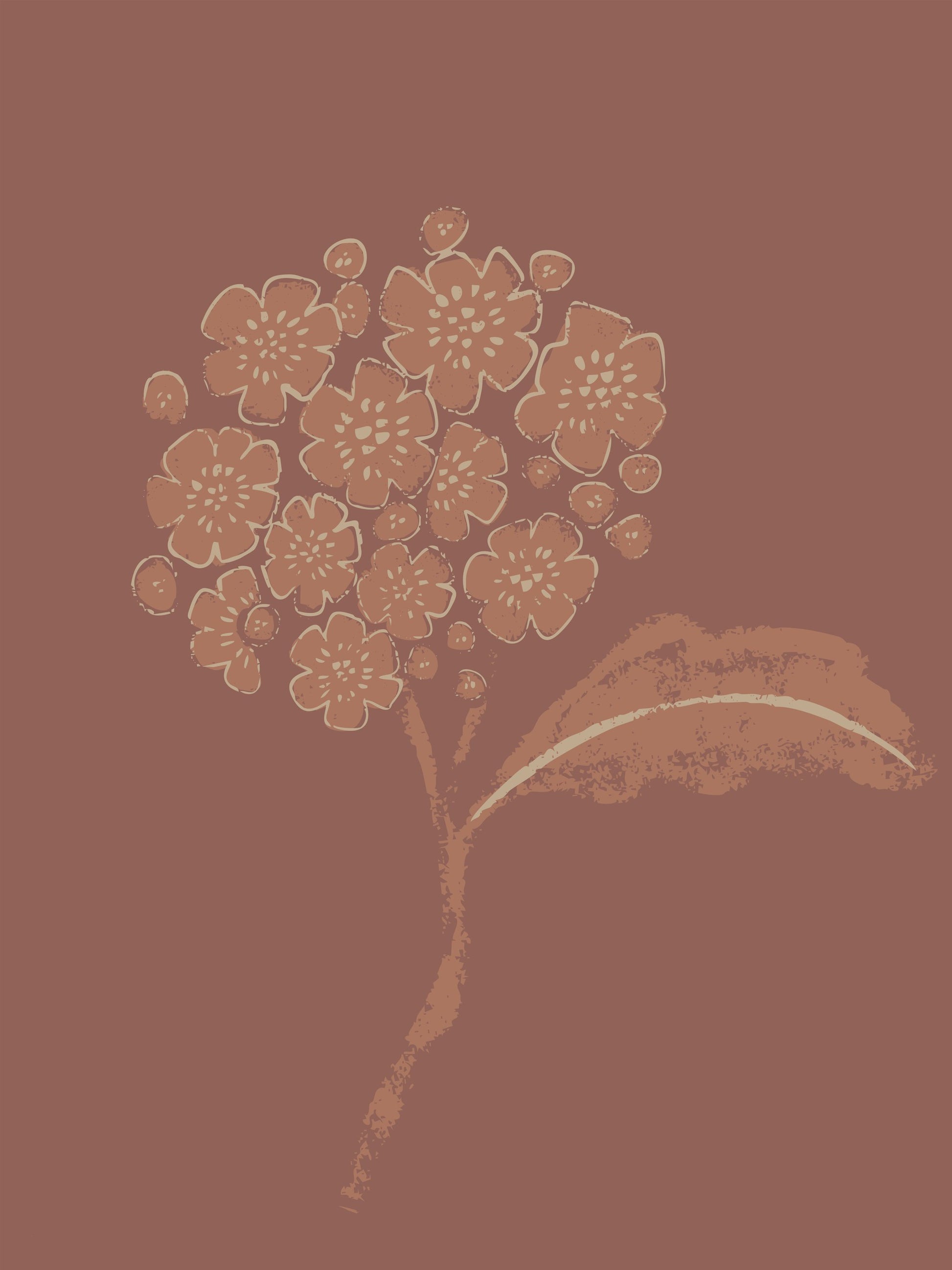 Mocha blossom - Poster / Art Print