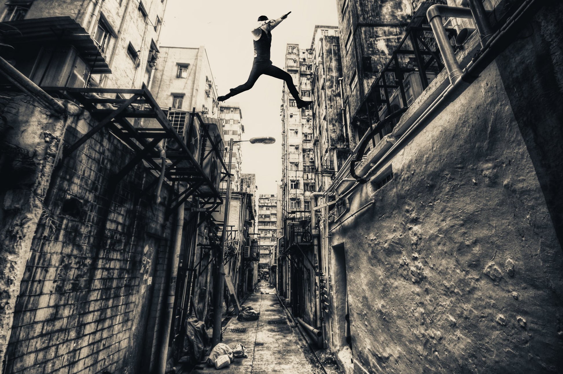 Behind street - Poster / Art Print