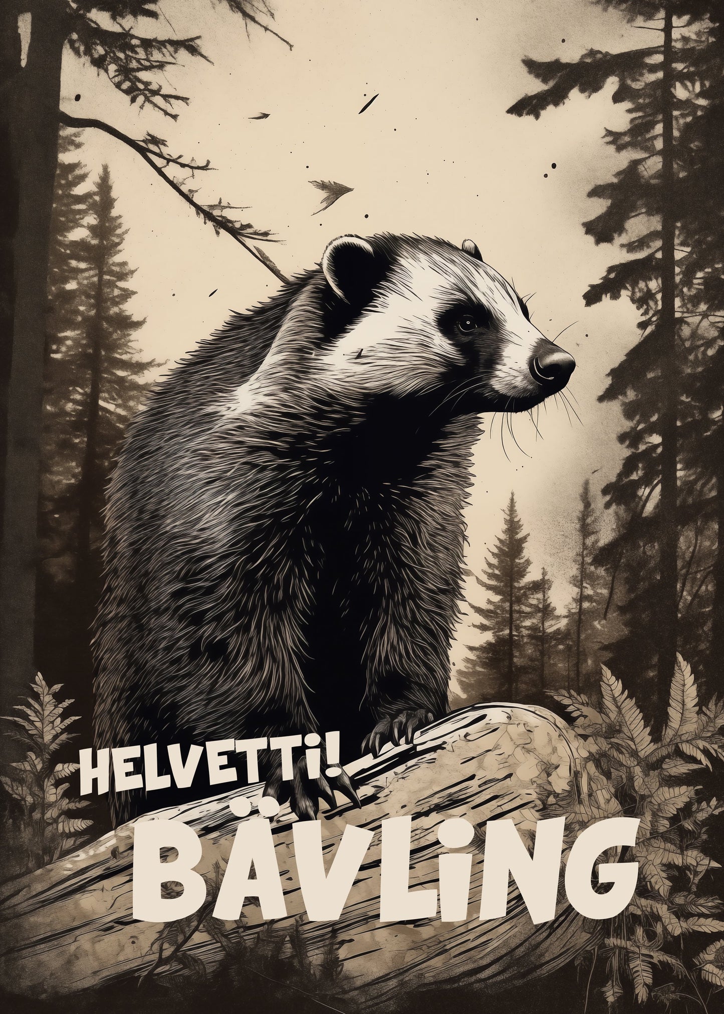 Helvetti Bävling - Poster / Art Print