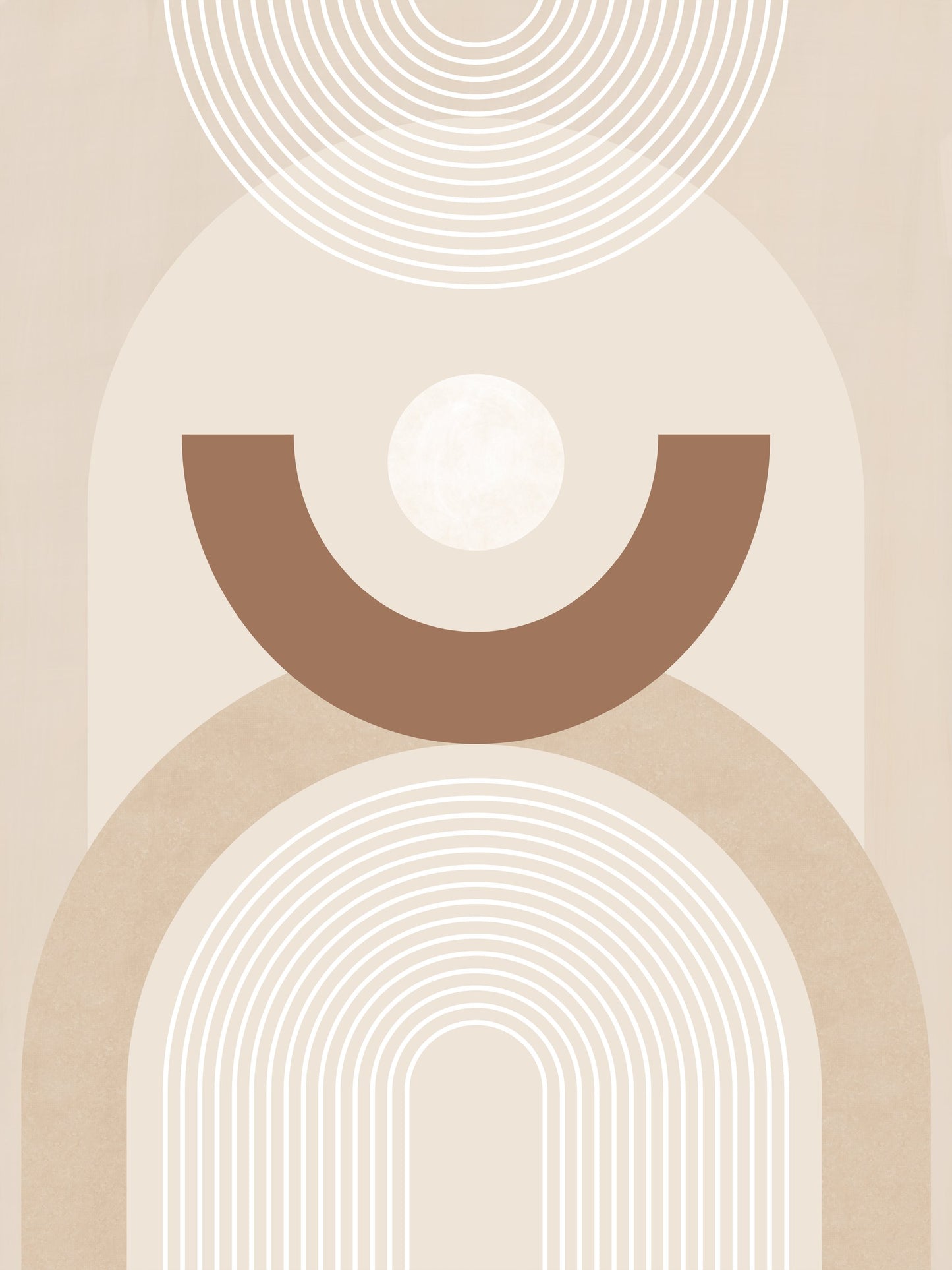 Beige Mid Century Poster No.1 - Poster / Art Print