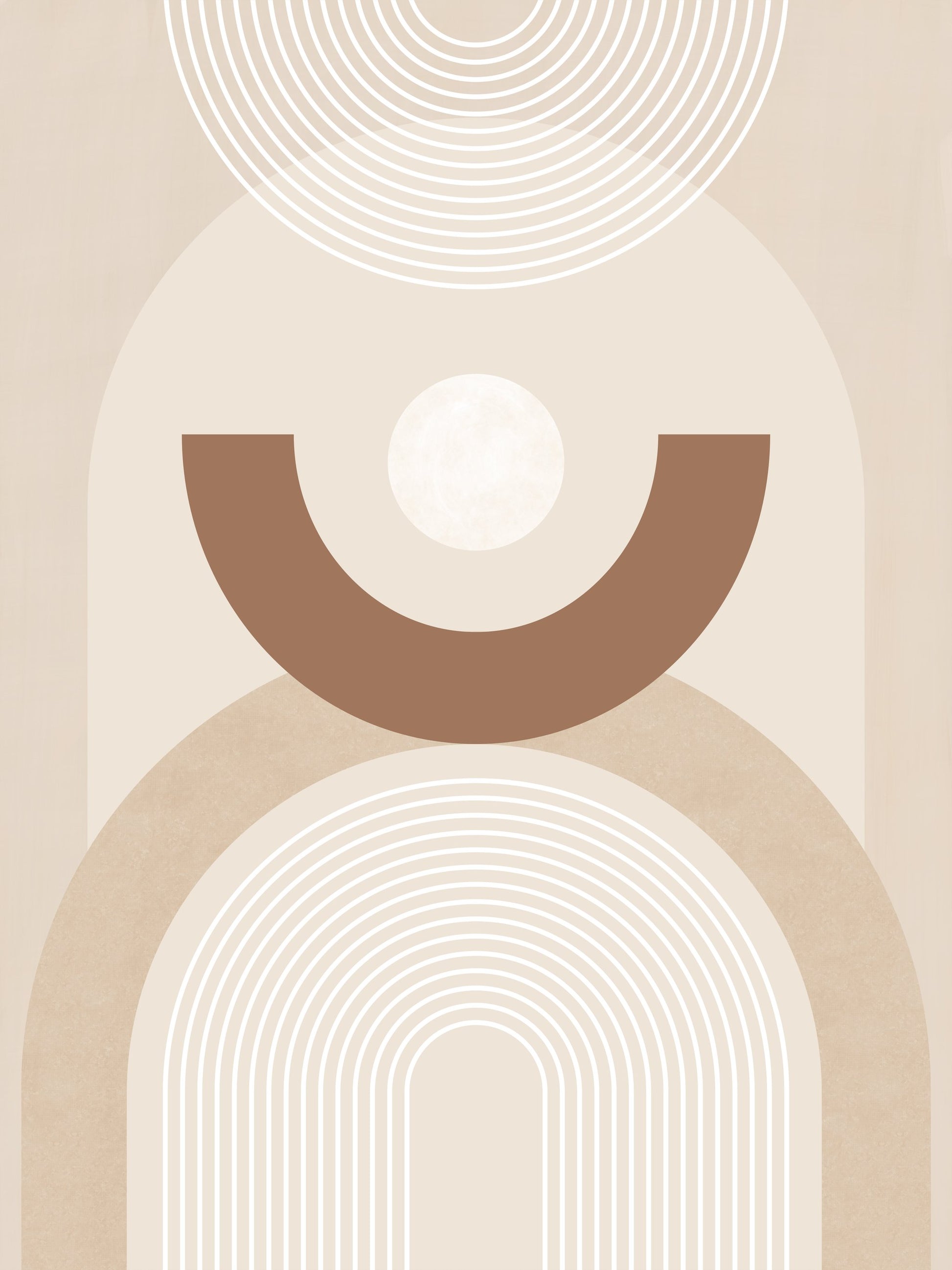 Beige Mid Century Poster No.1 - Poster / Art Print