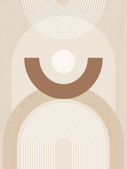Beige Mid Century Poster No.1 - Poster / Art Print