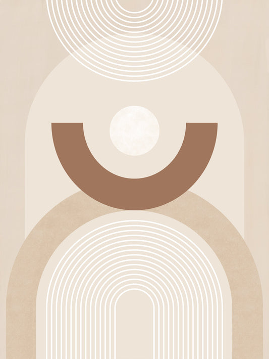 Beige Mid Century Poster No.1 - Poster / Art Print