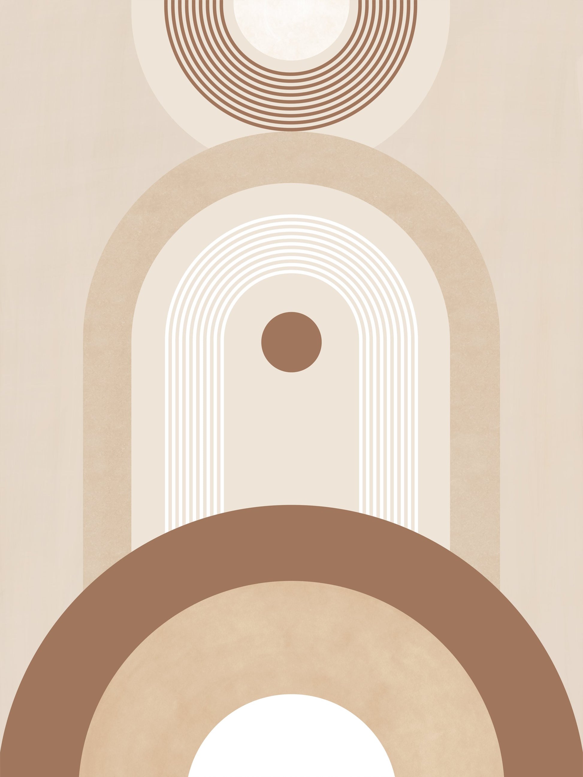 Beige Mid Century Poster No.2 - Poster / Art Print