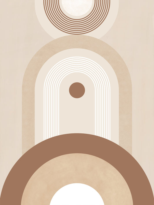 Beige Mid Century Poster No.2 - Poster / Art Print