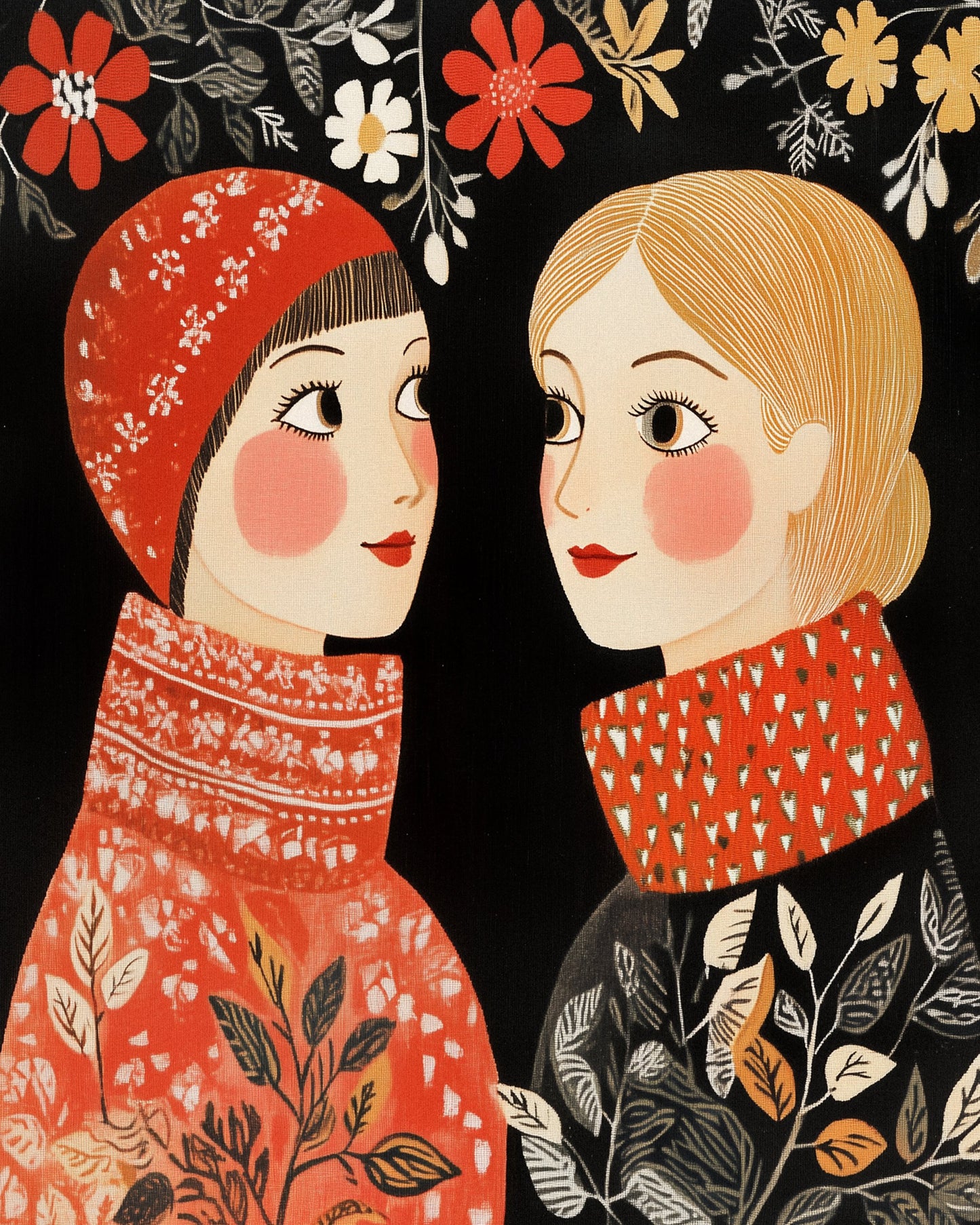 Vintage Style Mag Women Knittwear - Poster / Art Print