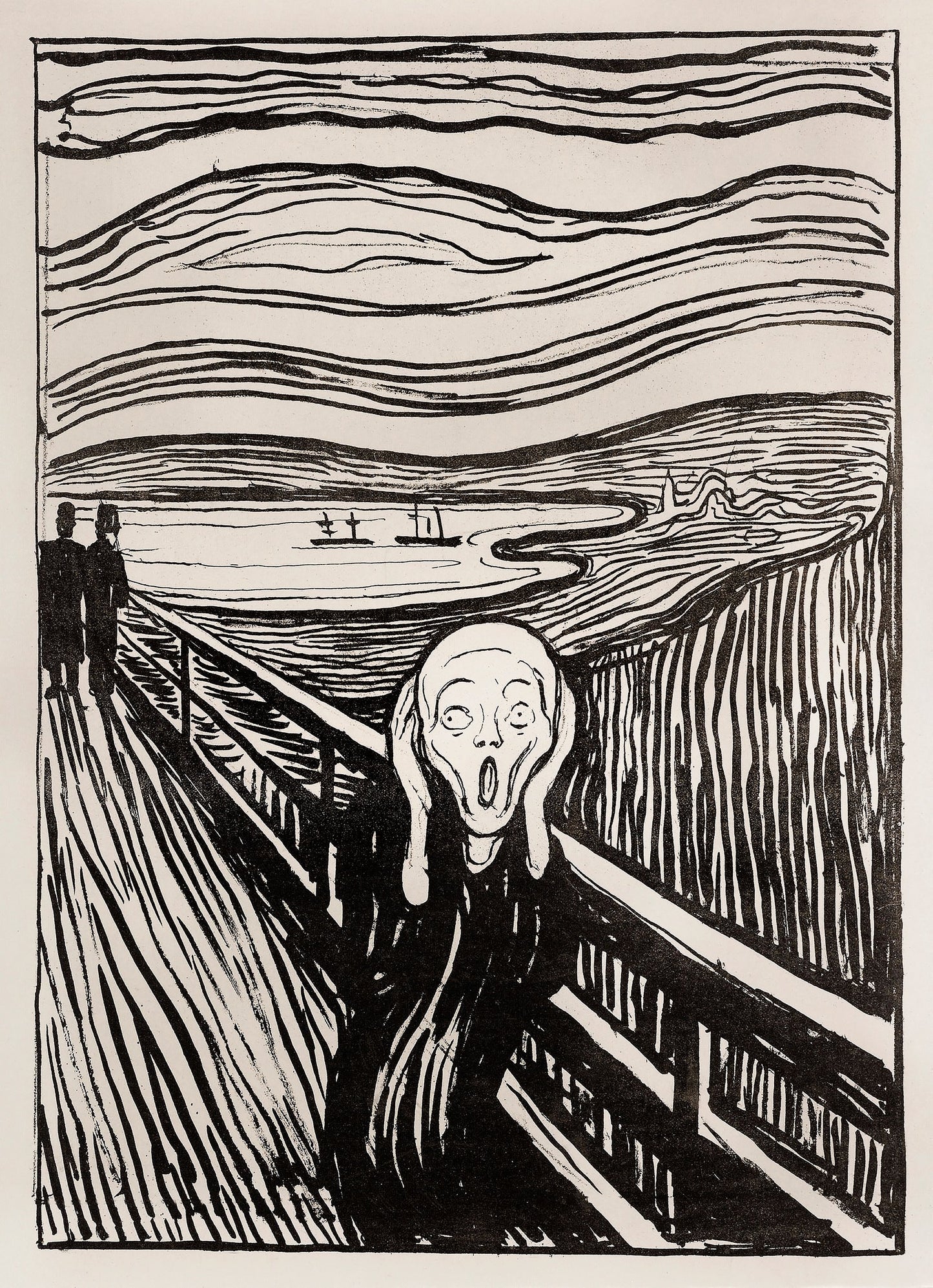 Skriet - The Scream - Mono - Poster / Art Print