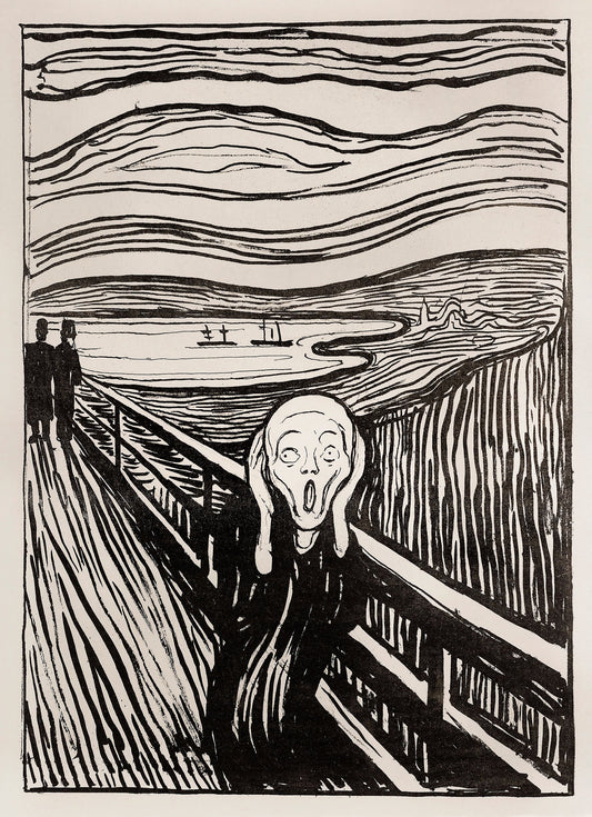Skriet - The Scream - Mono - Poster / Art Print