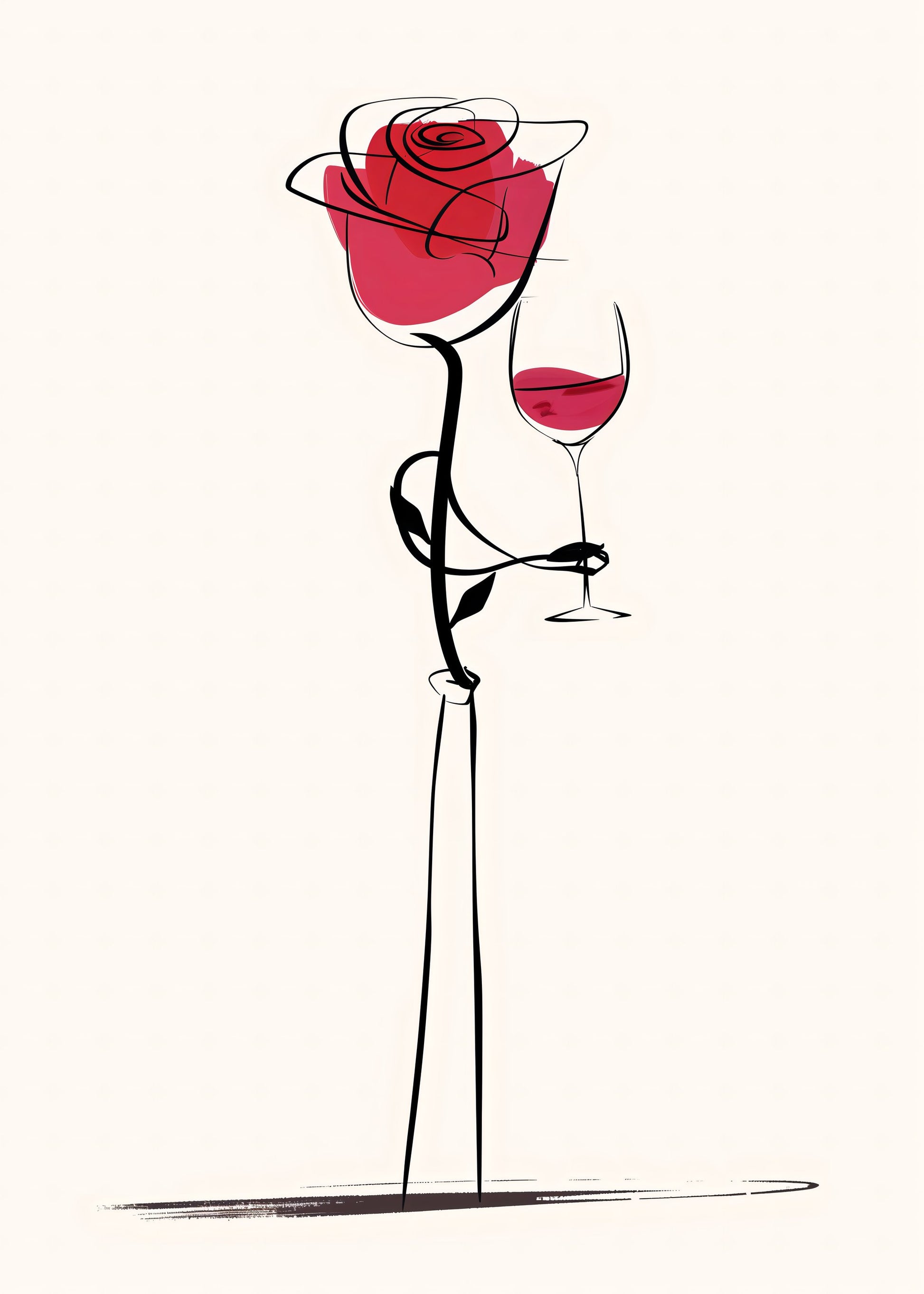 Wine Rose - Poster / Art Print