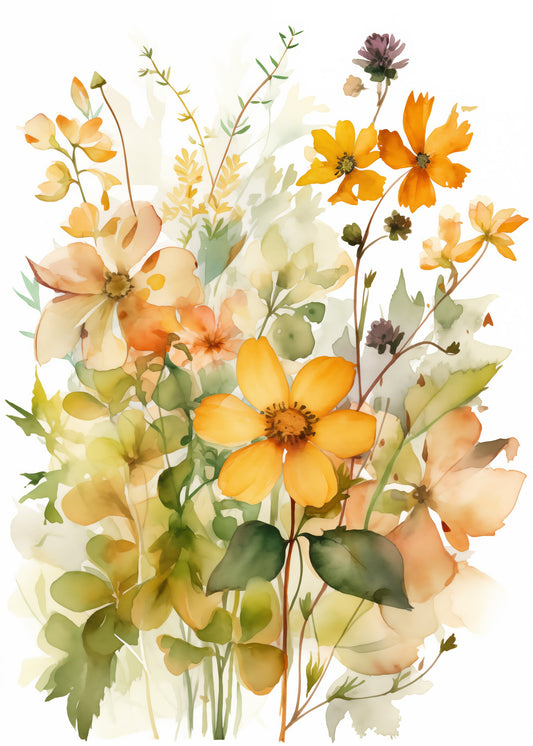 Summer Flowers No 4 - Poster / Art Print