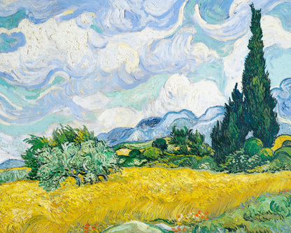 Wheat Field With Cypresses - Poster / Art Print
