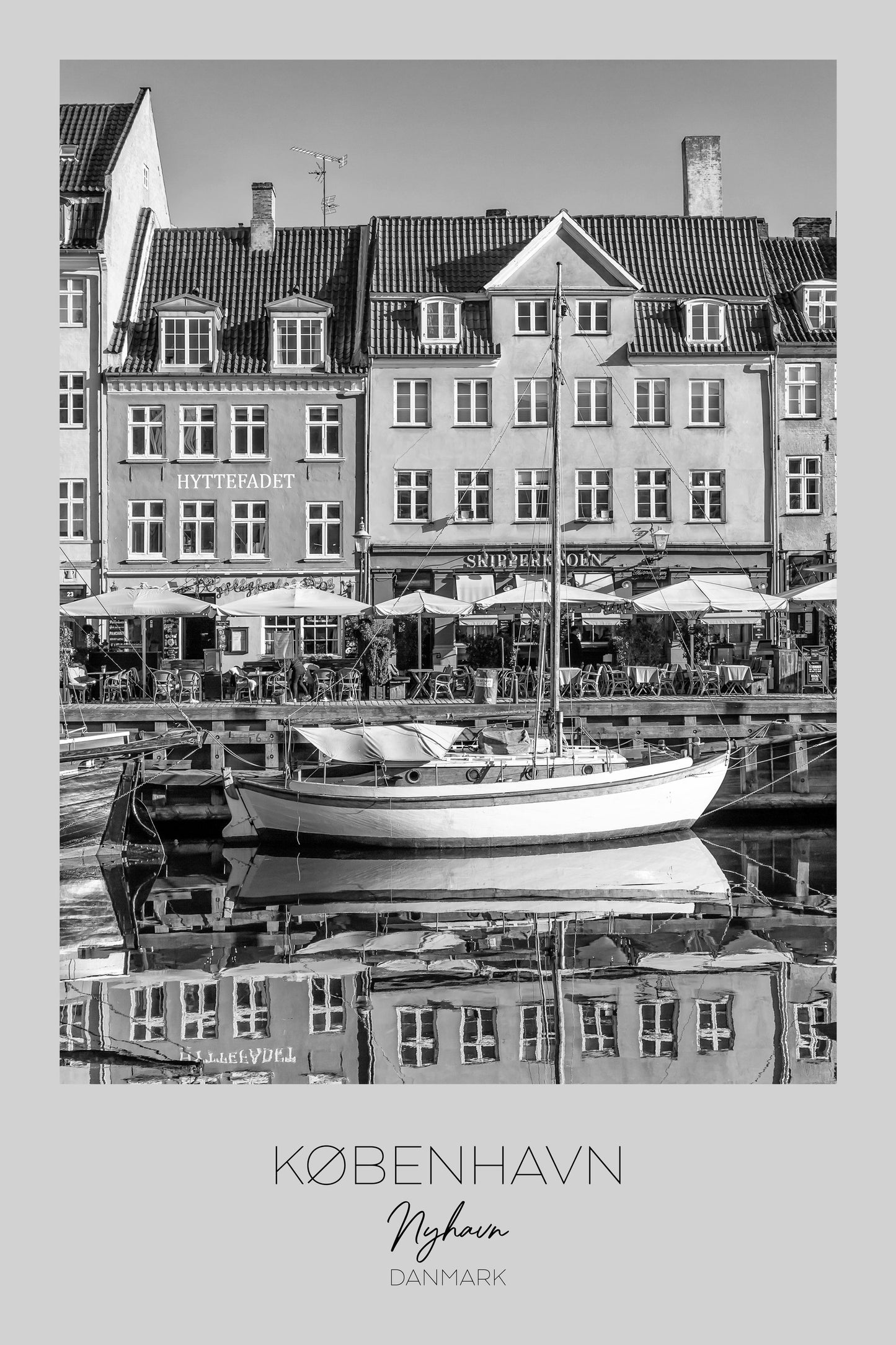 Serene Nyhavn Reflections - Poster / Art Print