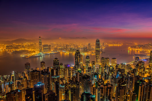 Hong Kong sunrise - Poster / Art Print