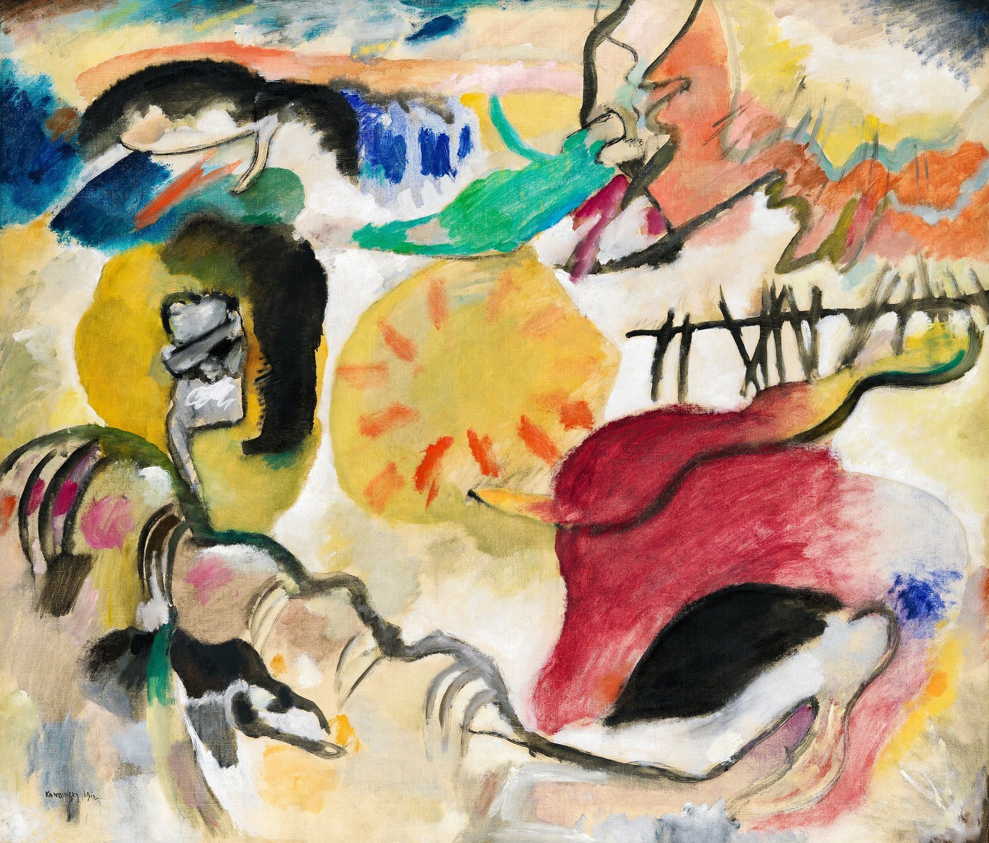 Improvisation 27 (garden of Love II) (1912) - Poster / Art Print