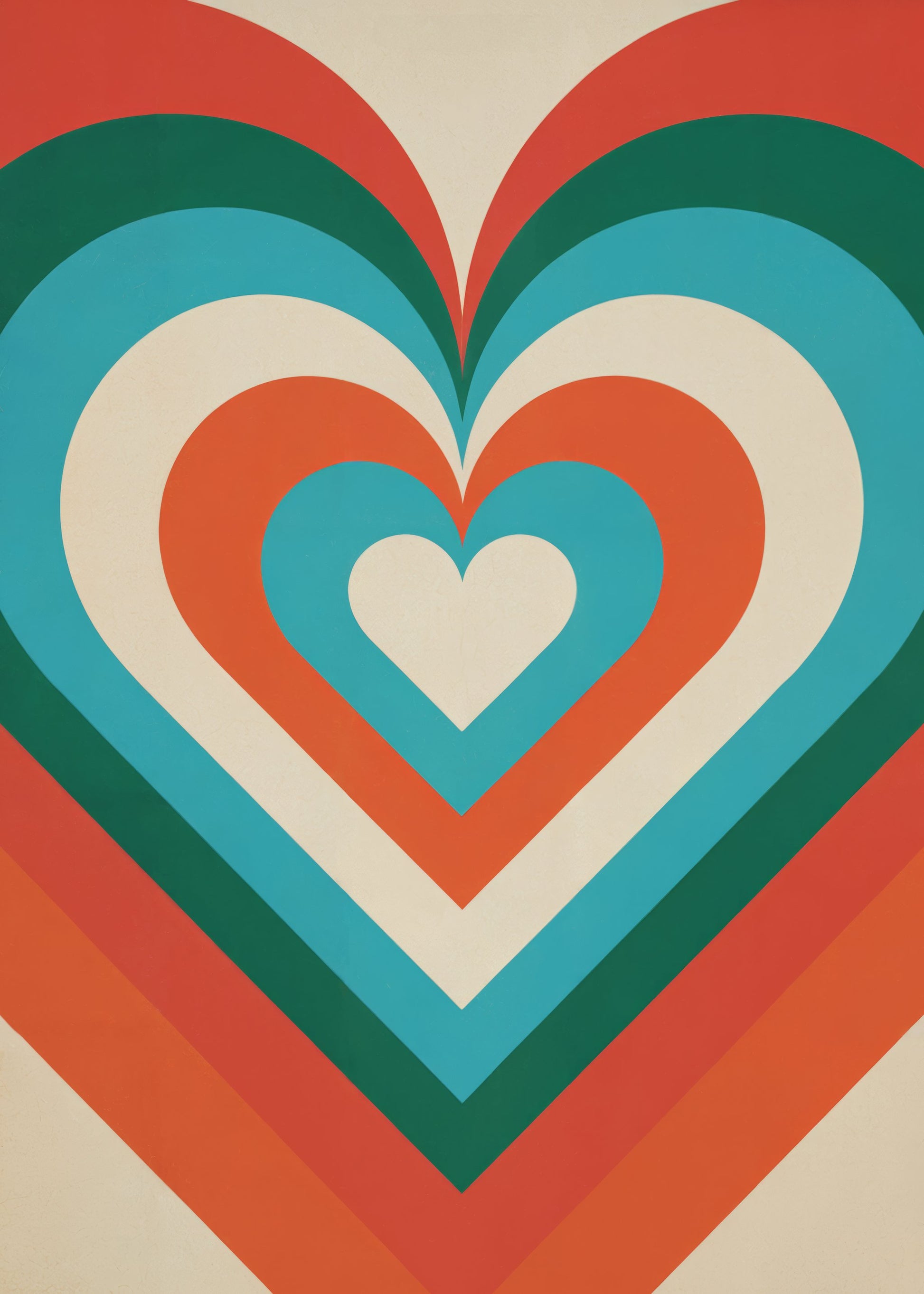 Concentric Hearts - Poster / Art Print