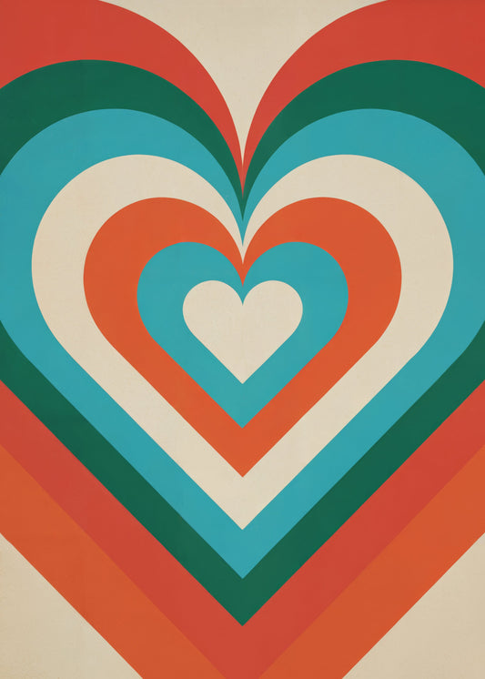 Concentric Hearts - Poster / Art Print