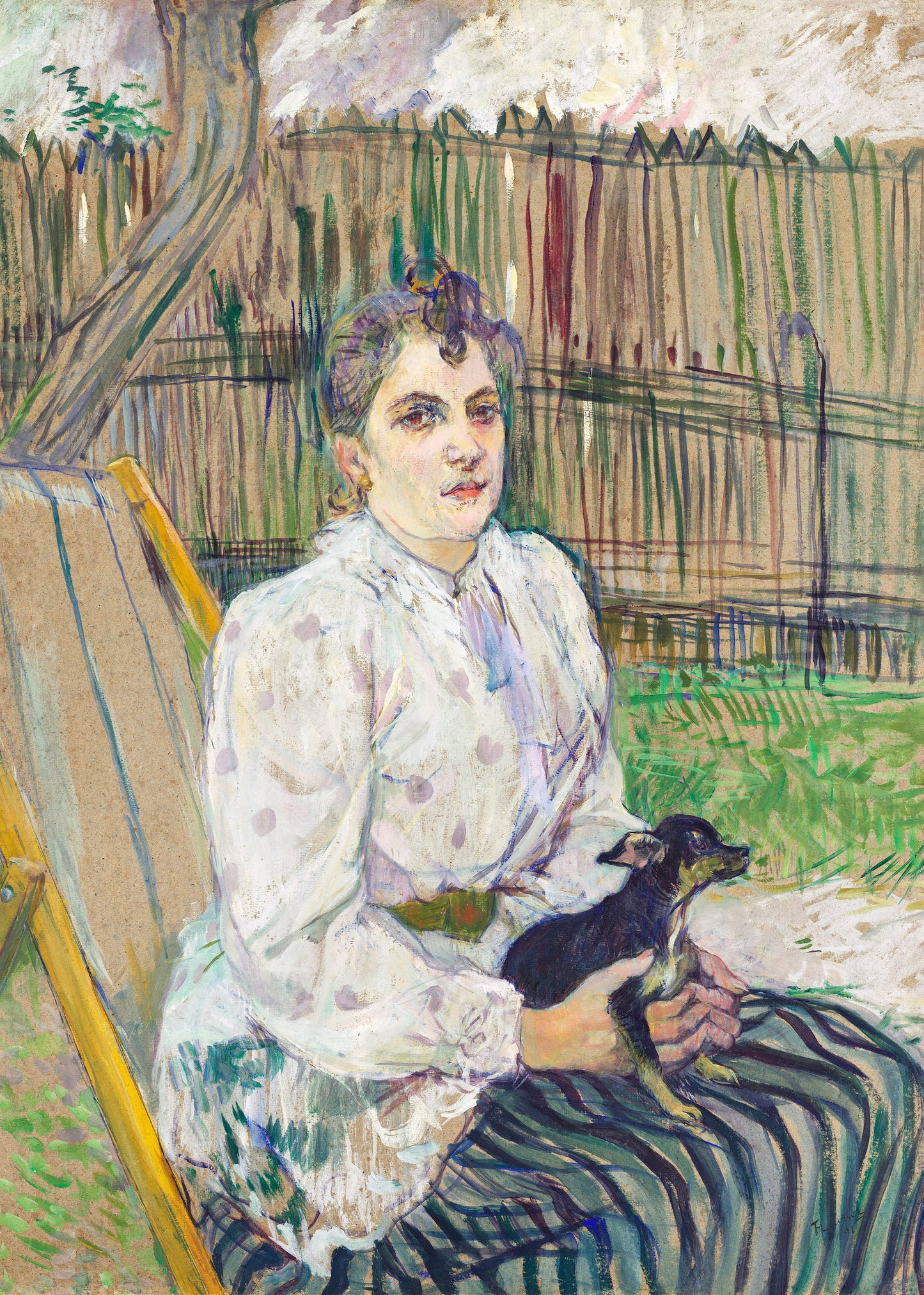 Lady With a Dog (1891) - Poster / Art Print