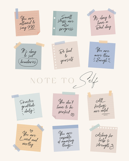 Note To Self - Poster / Art Print
