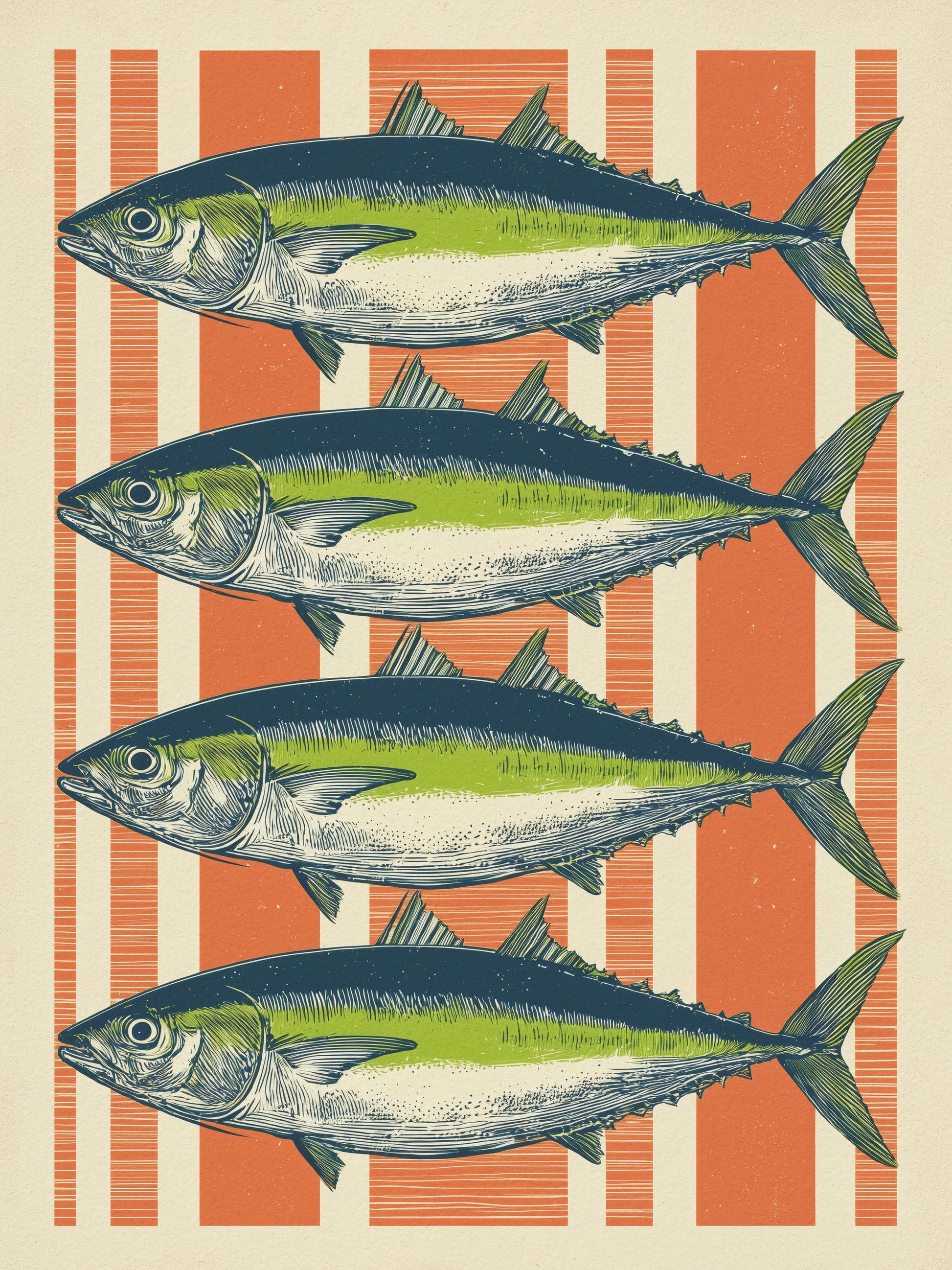 Four Fishes - Poster / Art Print