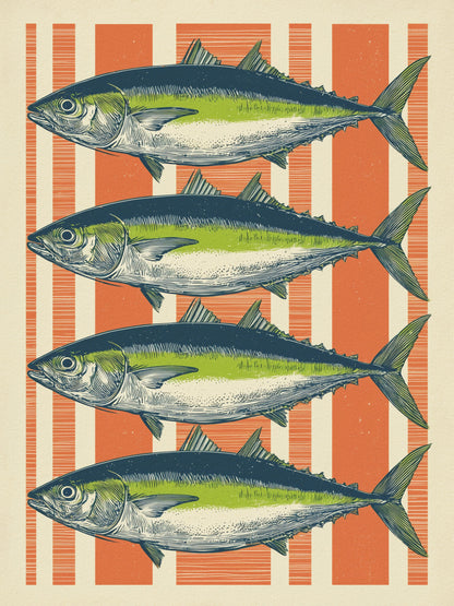 Four Fishes - Poster / Art Print