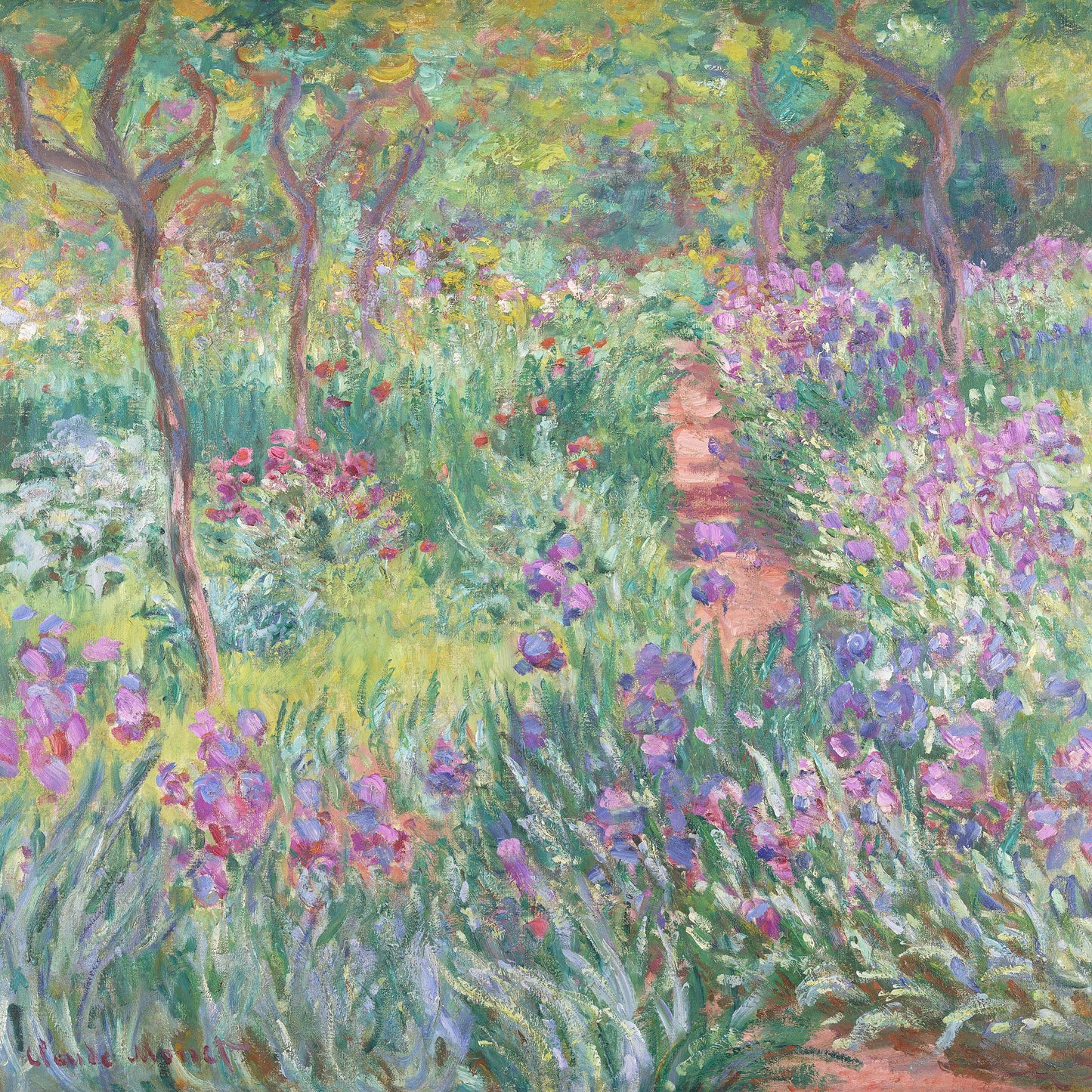 The Artist’s Garden In Giverny (1900) By Claude Monet - Poster / Art Print