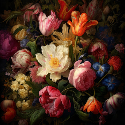 Fa Vintage Floral 57 - Poster / Art Print