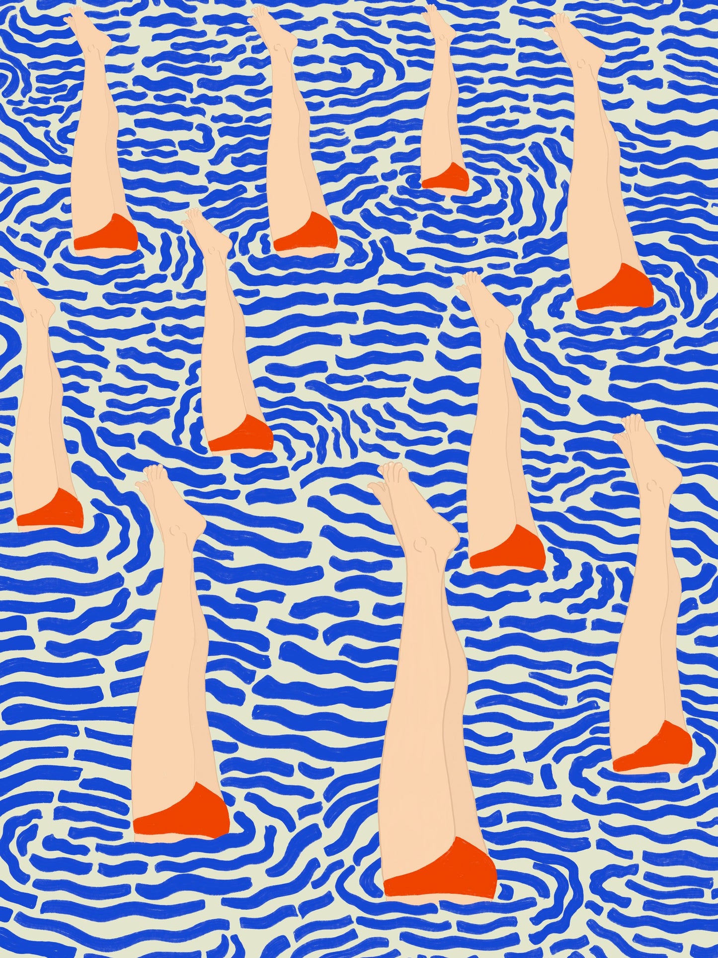 Bañistas - Poster / Art Print