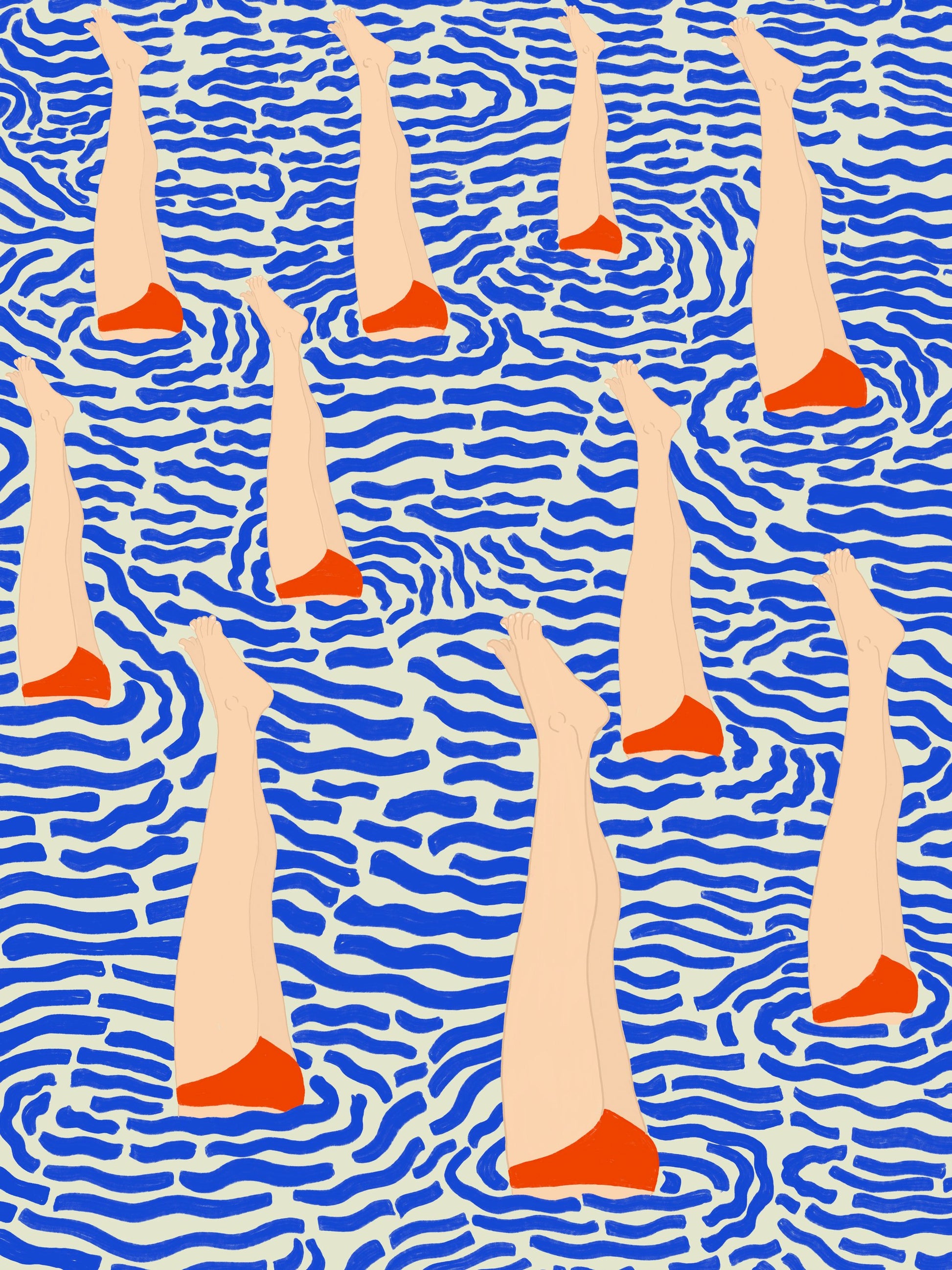 Bañistas - Poster / Art Print