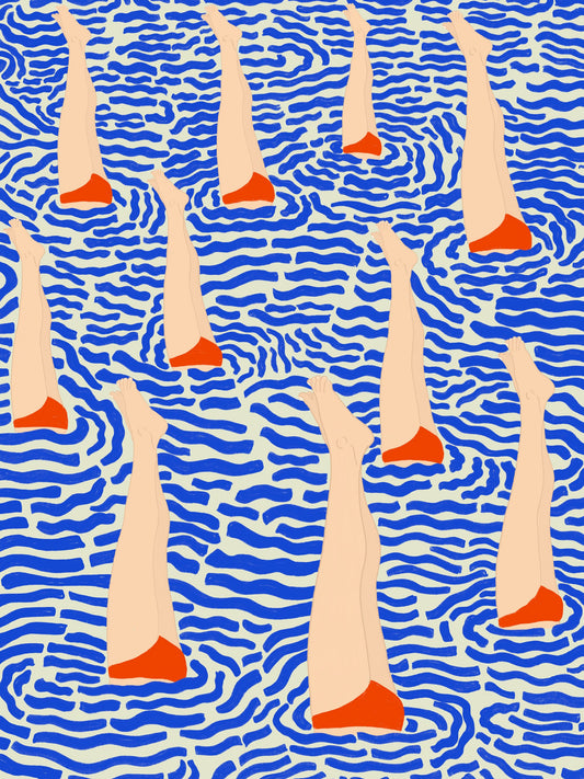 Bañistas - Poster / Art Print