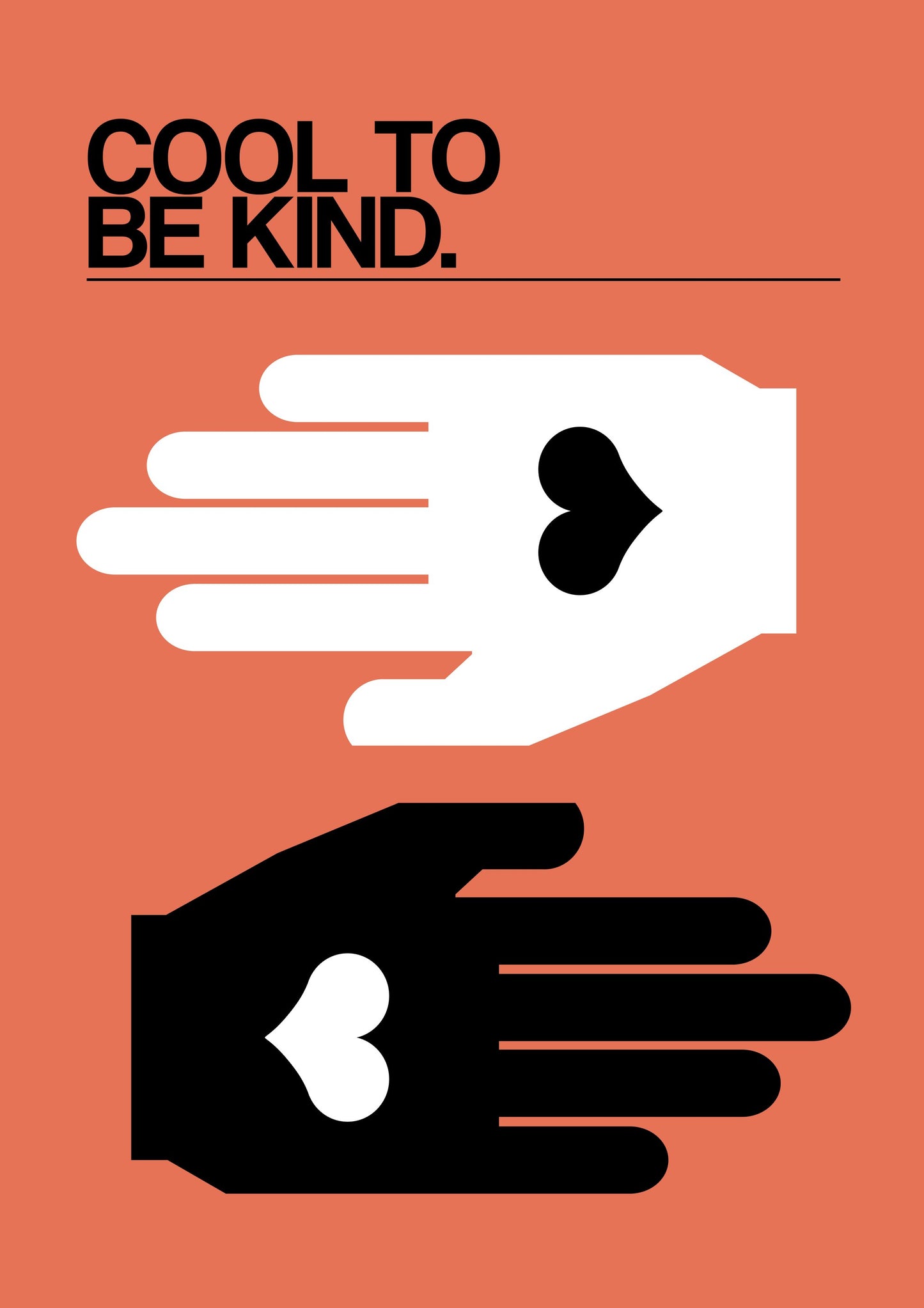 Cool To Be Kind Salmon - Poster / Art Print