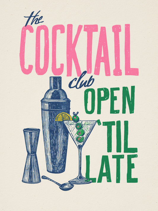 The Cocktail Club - Poster / Art Print