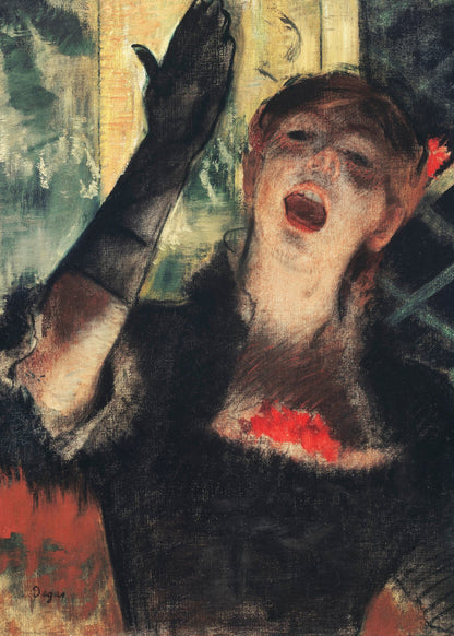 Café Singer - Poster / Art Print