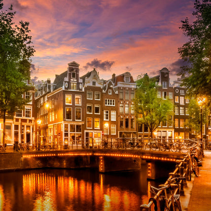 AMSTERDAM Idyllic impression from Singel - Poster / Art Print