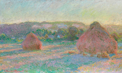 Stacks of Wheat, End of Summer (1890–1891) By Claude Monet - Poster / Art Print