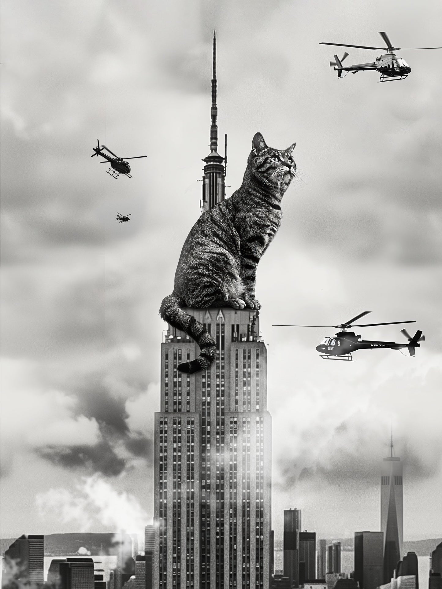 Cat on top - Poster / Art Print
