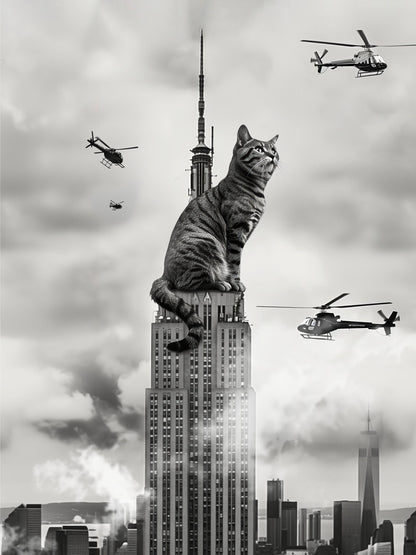 Cat on top - Poster / Art Print