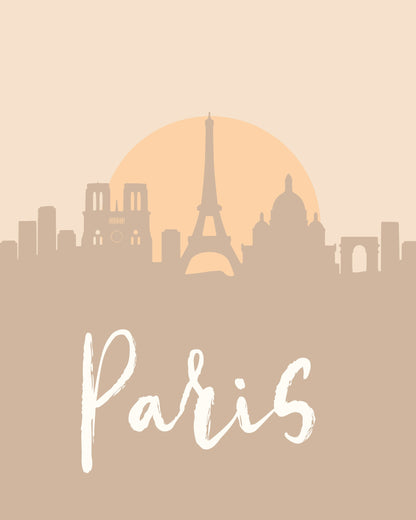 Skyline Earth Tone 2 64 - Poster / Art Print