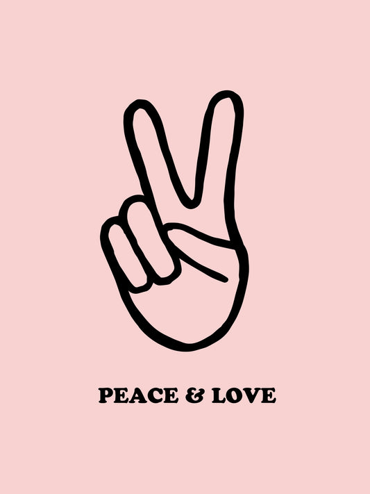 Peace & Love - Poster / Art Print