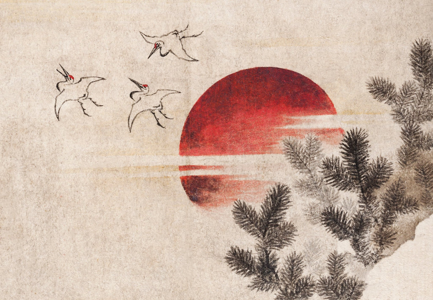 Birds and Sunset, From Album of Sketches (1814) Full - Poster / Art Print