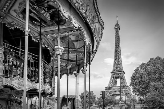Typical Paris in monochrome - Poster / Art Print