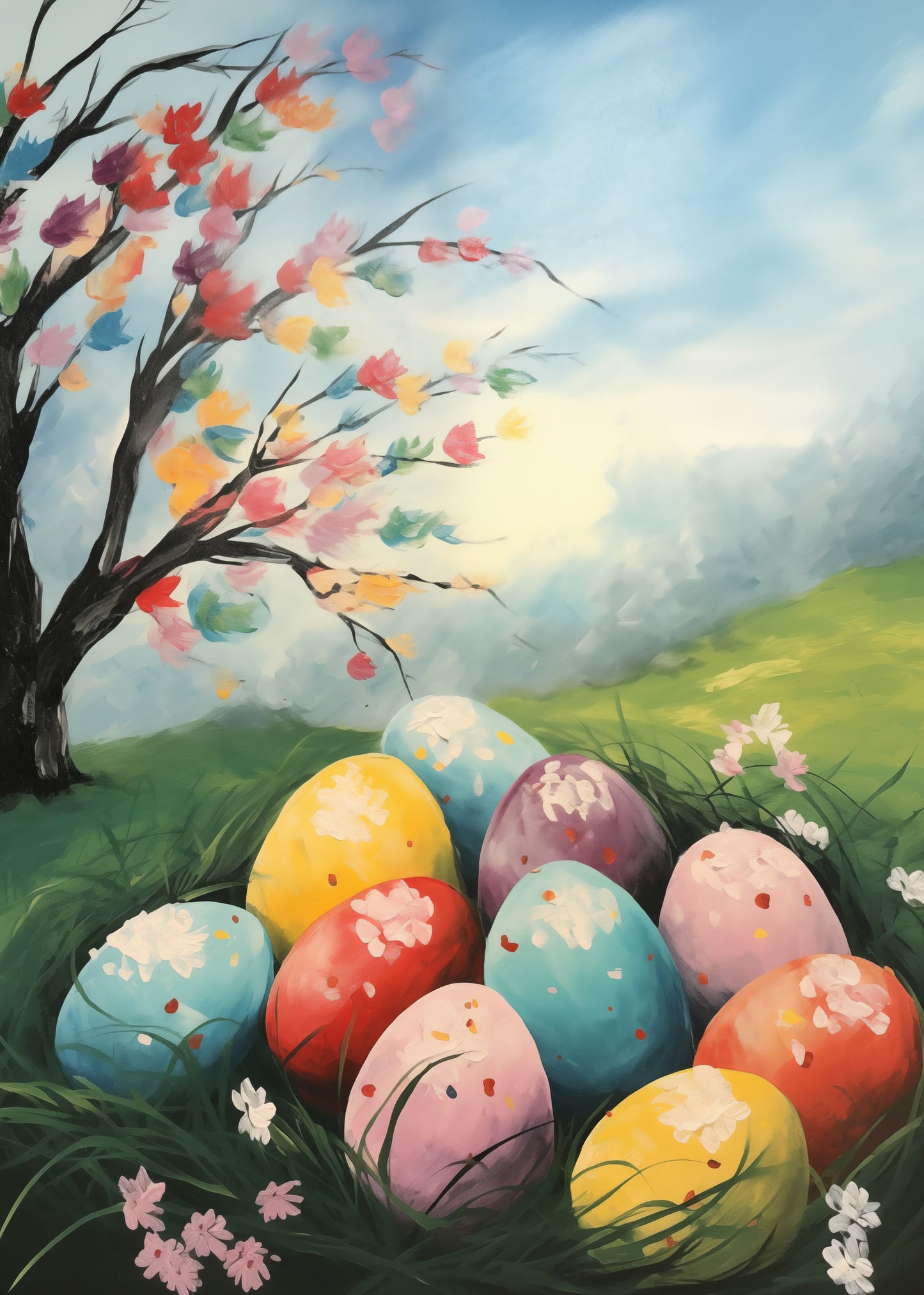 Happy Easter No 1 - Poster / Art Print