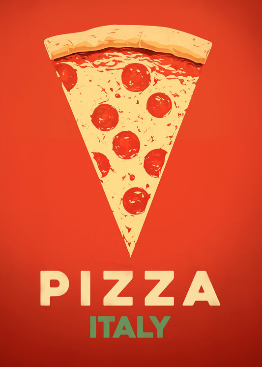 Pepperoni Pizza Slice - Poster / Art Print