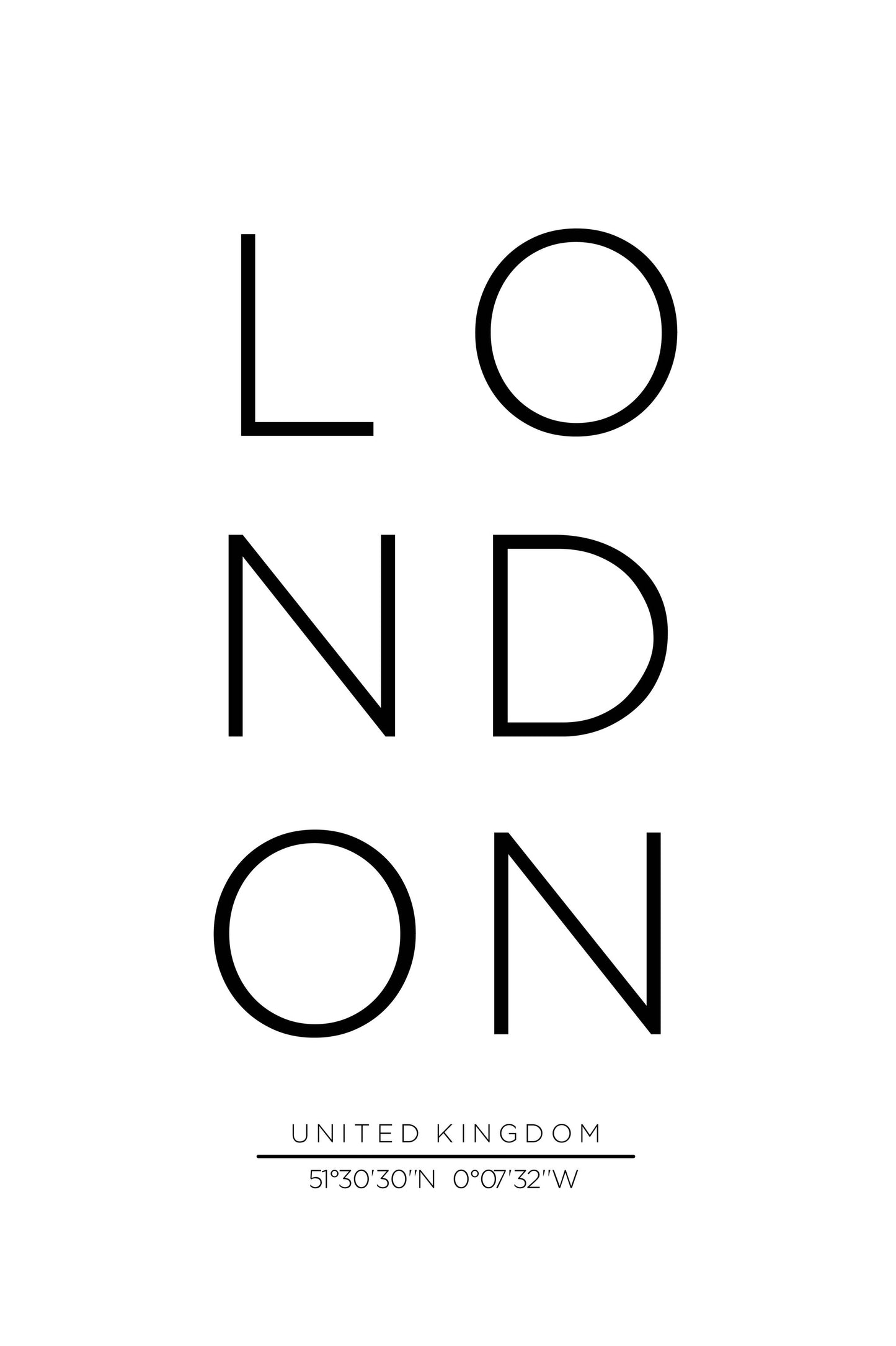 LONDON - Poster / Art Print