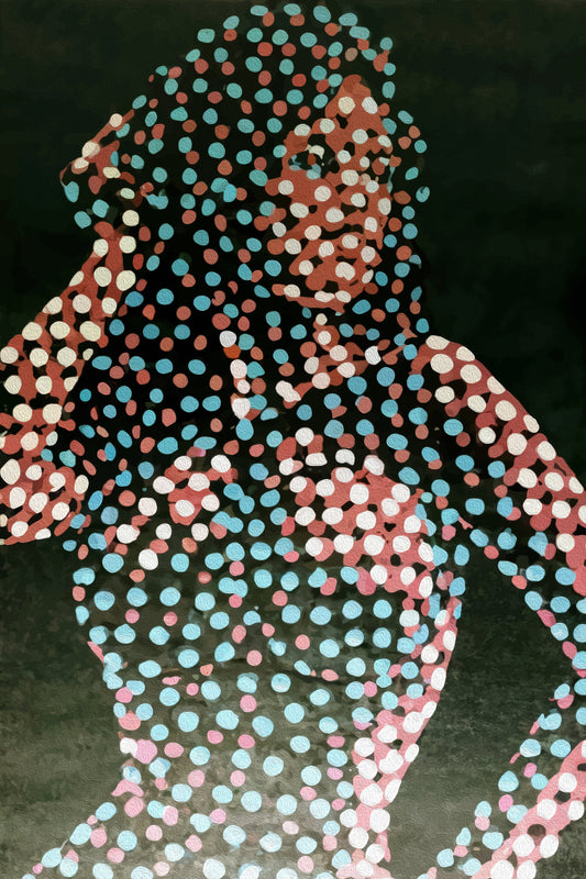 Woman in dots - Poster / Art Print