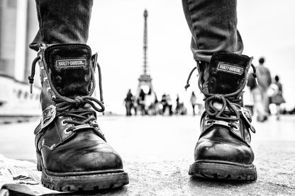 Biker Boots in Paris - Poster / Art Print