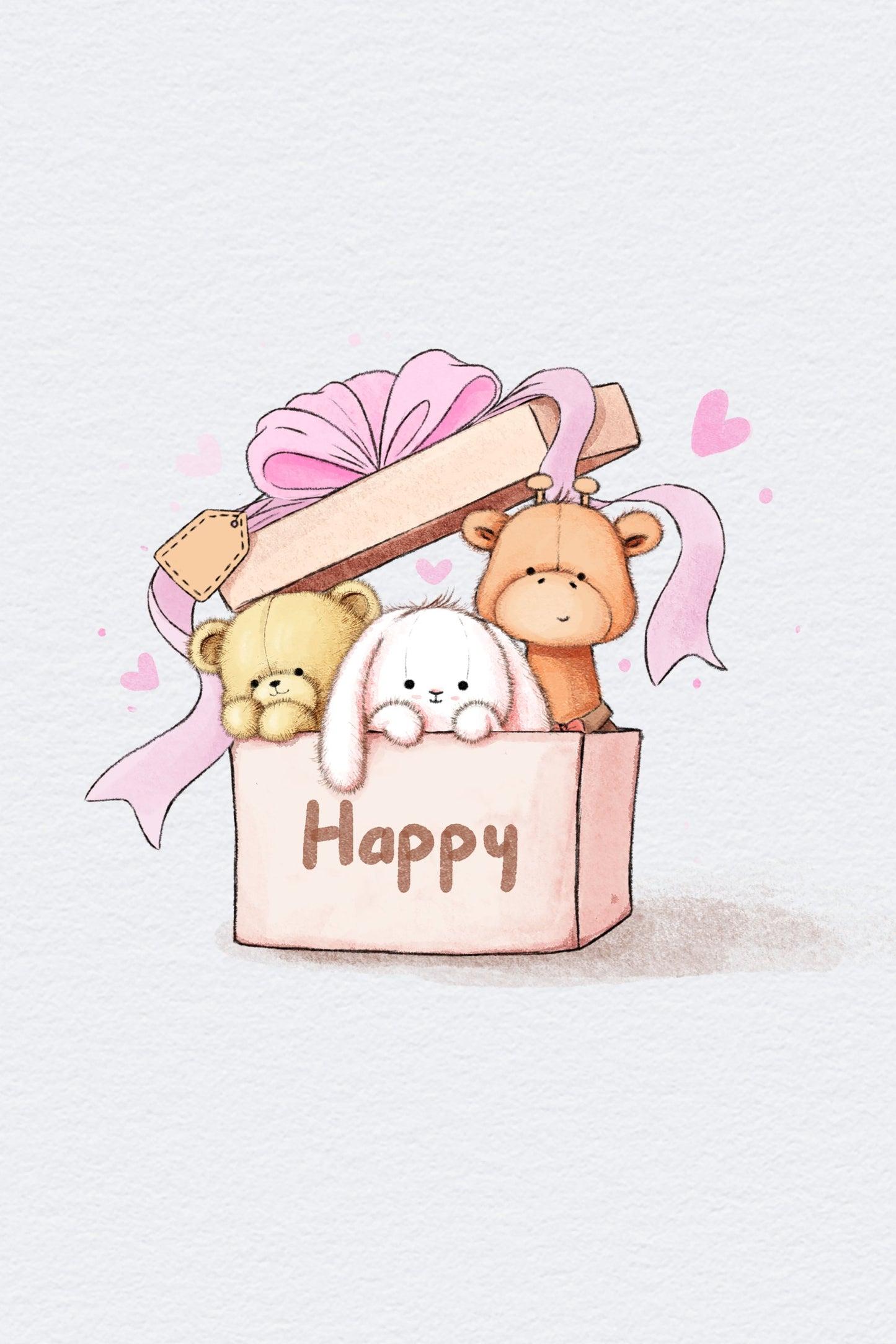 Teddy Bears Are In the Box - Poster / Art Print