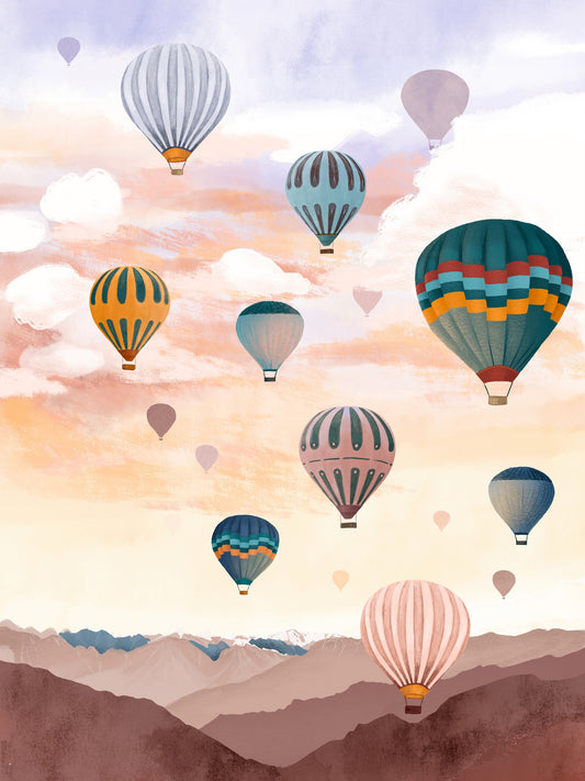 Airballoon Sky - Poster / Art Print