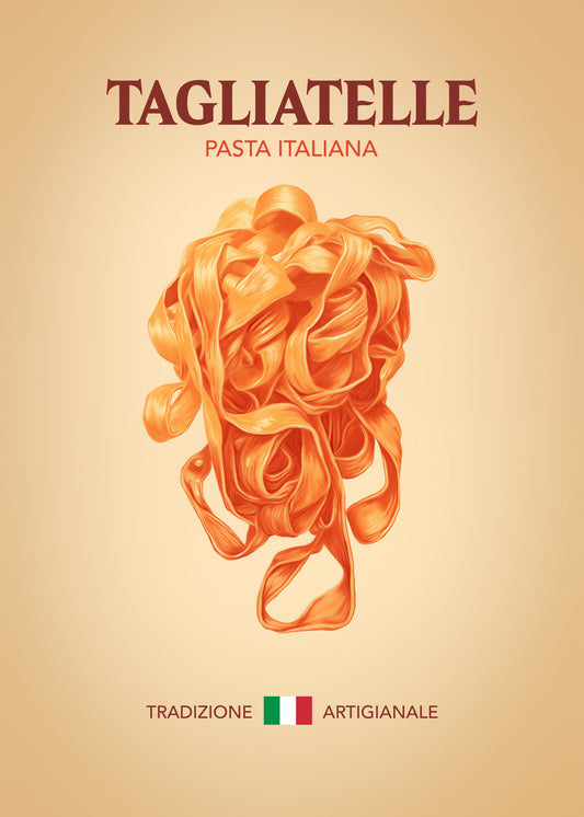 Tagliatelle Pasta Italiana - Poster / Art Print