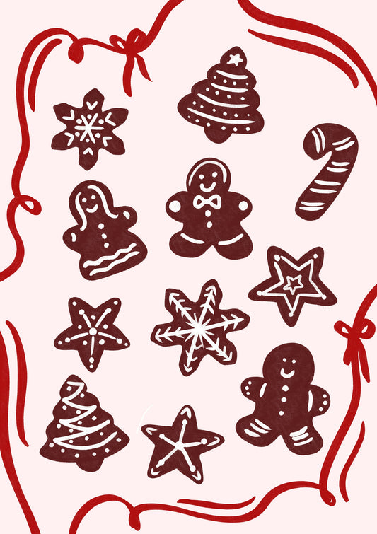 Gingerbread Cookies - Poster / Art Print